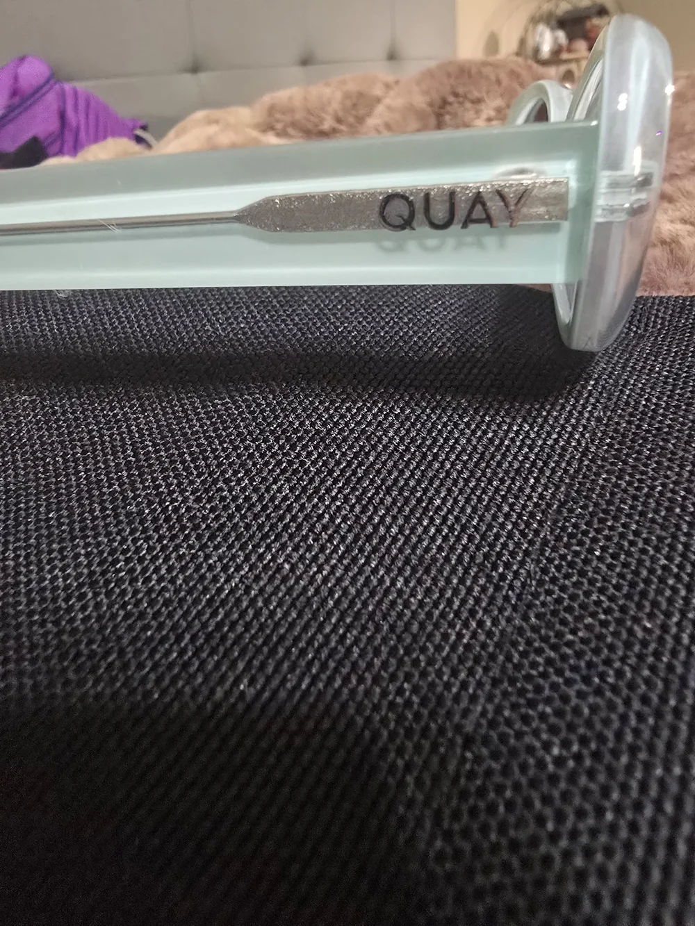 Quay Aquamarine Oval Sunglasses